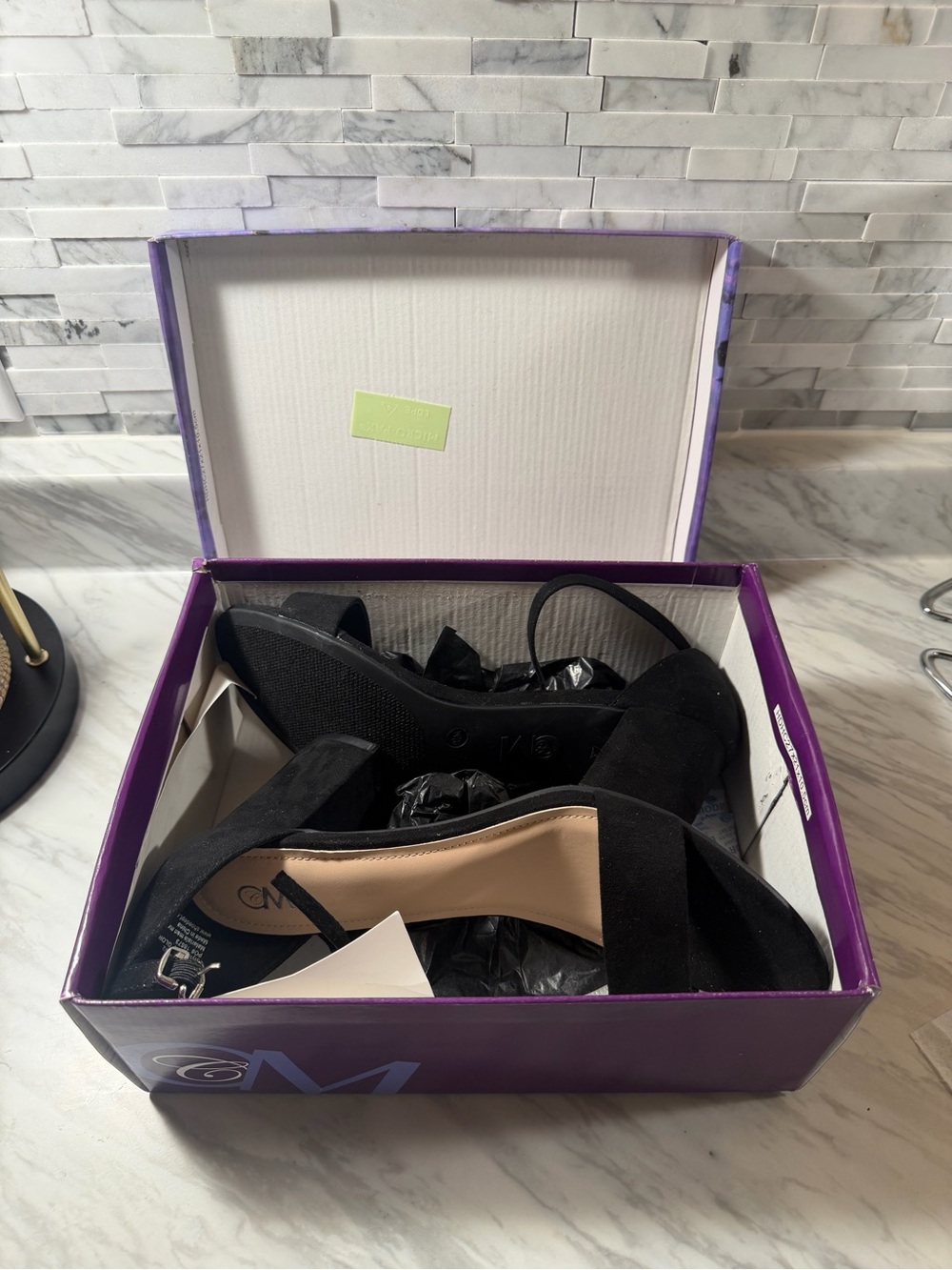 Microsuede heels - Picture 5 of 5